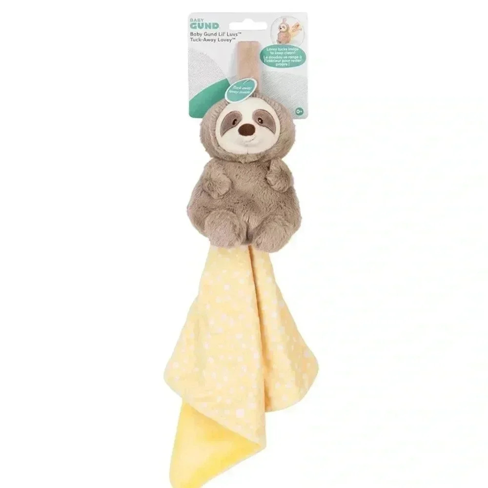 BABY GUND LIL’ LUVS TUCK-AWAY LOVEY: REESE SLOTH NEW